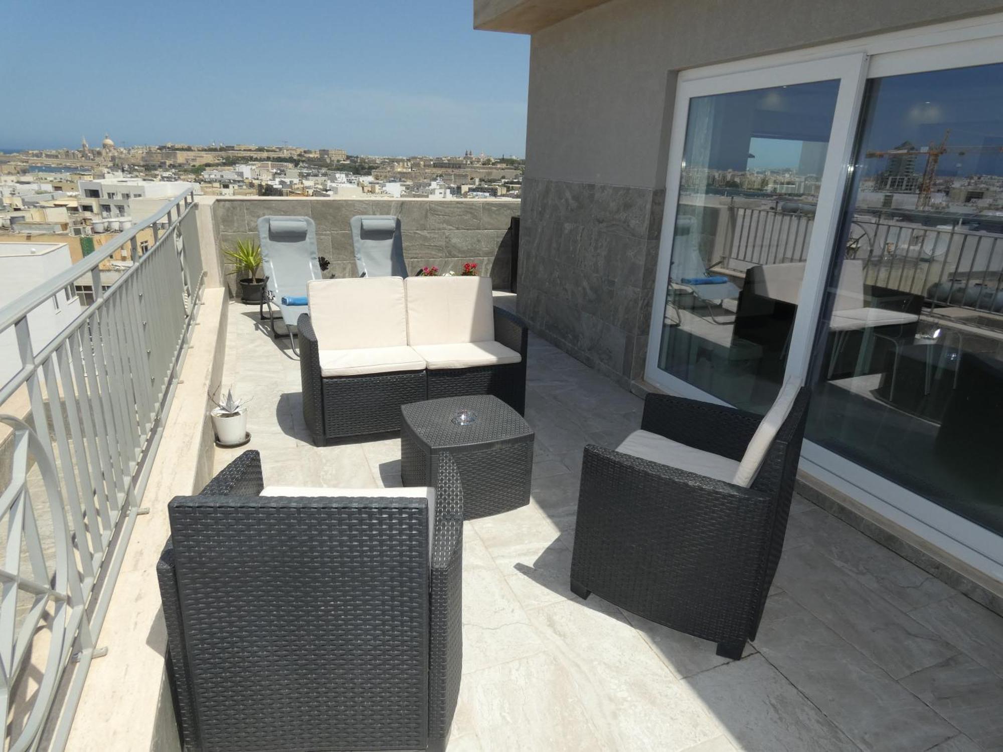 Appartement Terrace View - A Stylish Two Bedrooms Penthouse Ac-wifi *